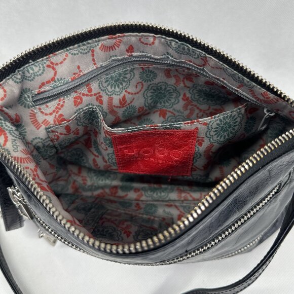 Hobo Mara Leather Zippered Crossbody Bag with Silver-tone Hardware - Picture 10 of 11